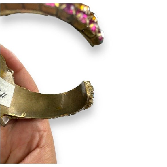 Wendy Gell Wristie Creepy Haunted Doll Face Crystal Cuff Bracelet - Picture 7 of 13